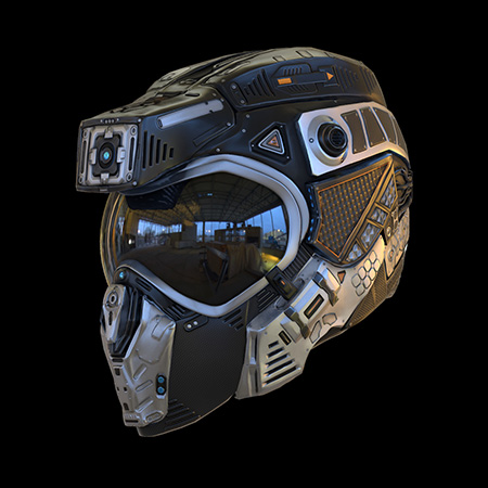 用于游戏和虚拟现实（VR）头盔C19 素材之家精选3D模型