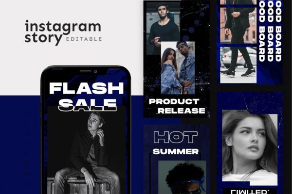 Instagram社交平台时尚品牌促销广告设计模板素材库精选 Instagram Story Template