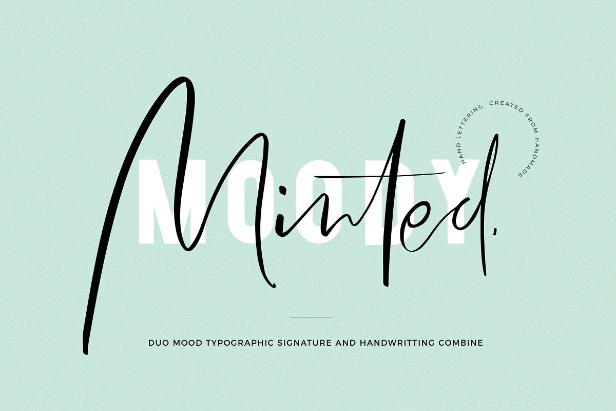 Minted Mood / Font Duo素材之家精选英文字体