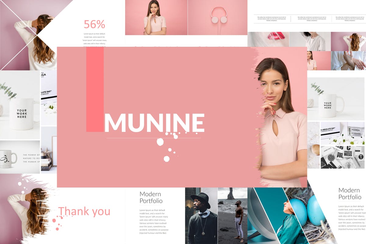 产品设计展示PPT幻灯片模板 MUNINE Powerpoint Template插图
