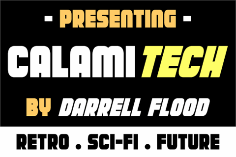Calamitech font素材之家精选英文字体