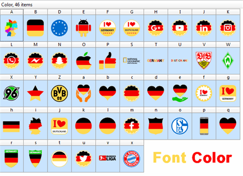 Font Color Germany font素材之家精选英文字体