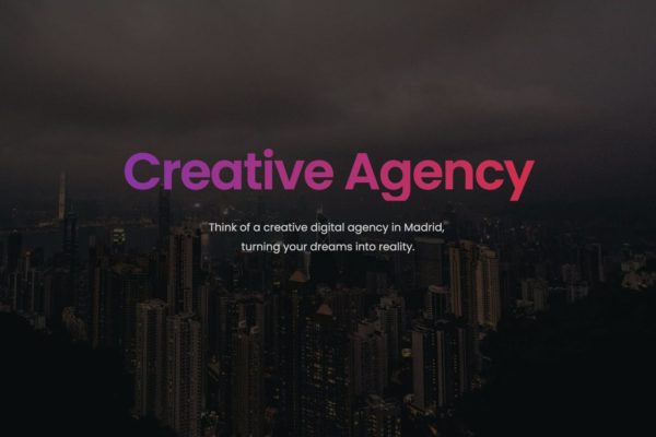 创意设计公司官网设计HTML模板素材库精选 Madrid – Creative Portfolio Template