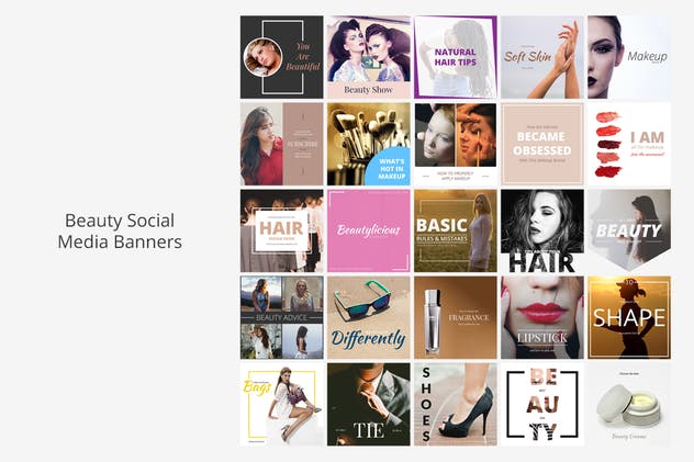 250个社交媒体营销Banner设计模板素材库精选素材 Instagram Social Media Banners Pack插图(8)