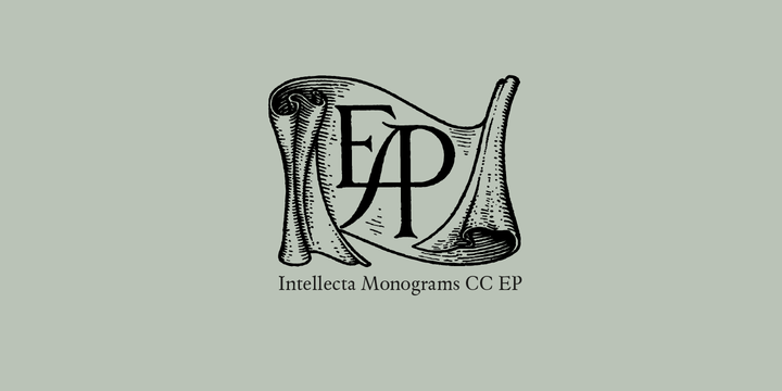 Intellecta Monograms Font Family素材之家精选英文字体
