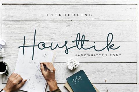 Housttik Personal Use font素材之家精选英文字体