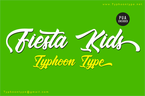Fiesta Kids – Personal Use font素材之家精选英文字体