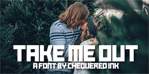 Take Me Out font素材之家精选英文字体