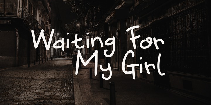 Waiting For My Girl Font插图