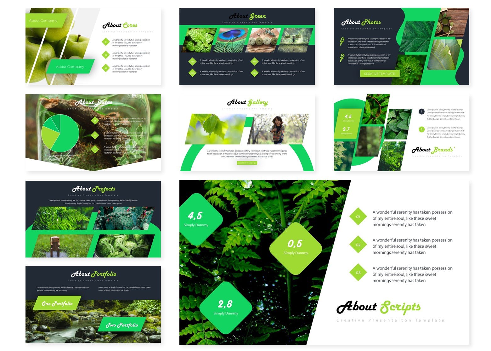 爱护保护环境主题PPT幻灯片设计模板 Environy | Powerpoint Template插图(2)