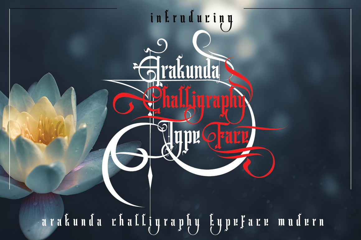 Arakunda Challiraphy Other Font素材之家精选英文字体