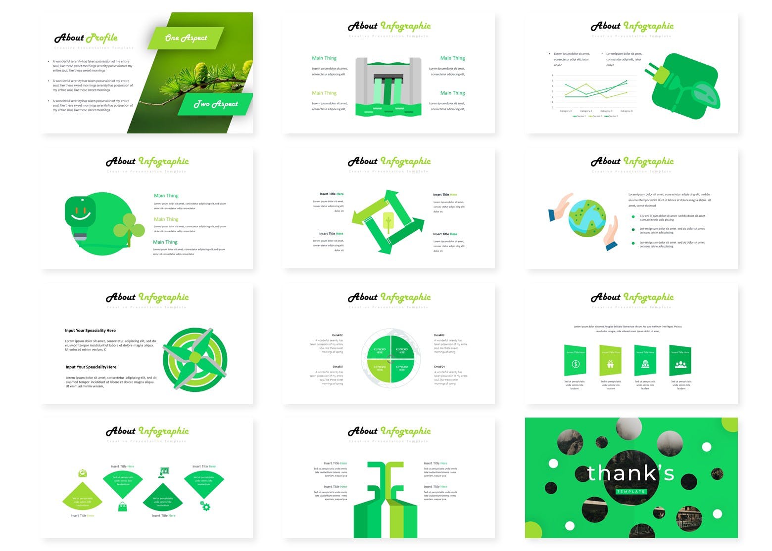 爱护保护环境主题PPT幻灯片设计模板 Environy | Powerpoint Template插图(3)