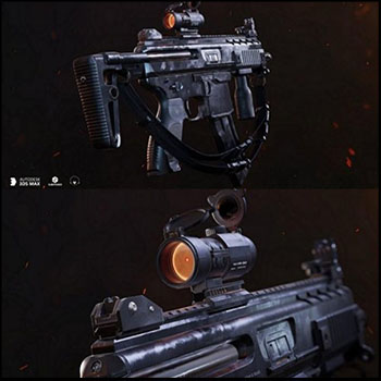 UMP9冲锋枪素材之家精选3D模型