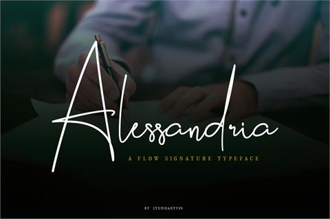 Alessandria font素材之家精选英文字体