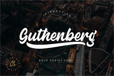 Guthenberg font素材之家精选英文字体
