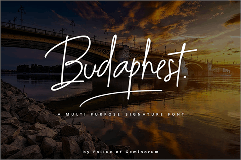 Budaphest font素材之家精选英文字体