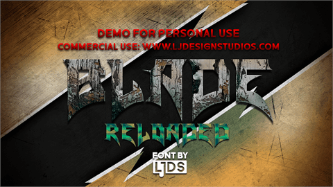 Blade Reloaded DEMO font素材之家精选英文字体