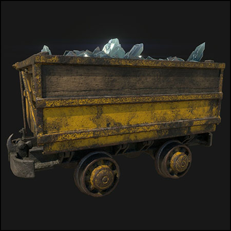 Mine Cart矿车素材之家精选3D模型