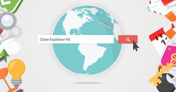 项目解决方案互联网产品演示动画特效素材库精选AE模板 Clean Explainer Kit