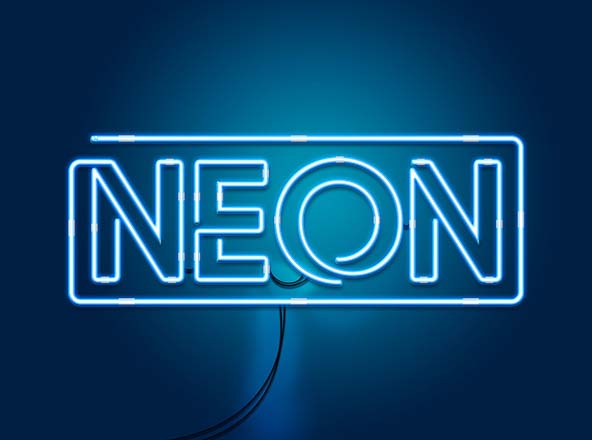霓虹灯风格品牌设计英文装饰字体素材库精选 Neon Display Font