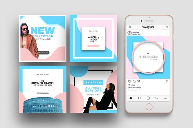 社交媒体动画贴图PSD模板素材库精选 Animated Social Media Templates for Photoshop插图(2)