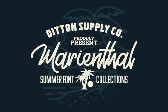 Marienthal Font Bundle + Extras!素材之家精选英文字体