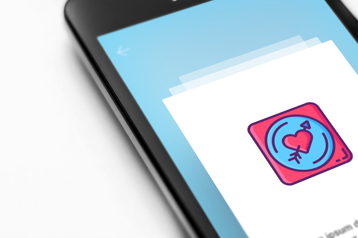 60枚约会主题APP矢量素材库精选图标-蜡笔系列 60 Dating App Icons – Crayon Series插图(4)