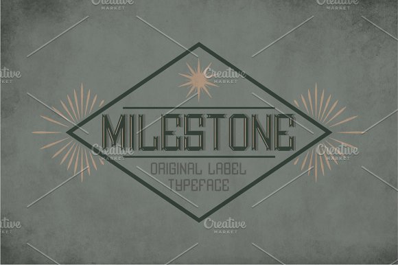 Milestone Vintage Label Typeface素材之家精选英文字体