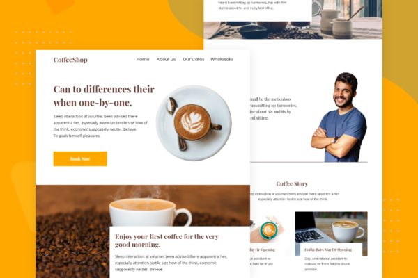 咖啡店品牌推广EDM邮件模板素材库精选 Coffe Shop – Email Newsletter