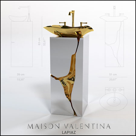 Maison Valentina黄铜洗脸池洗脸盆素材之家精选3D模型