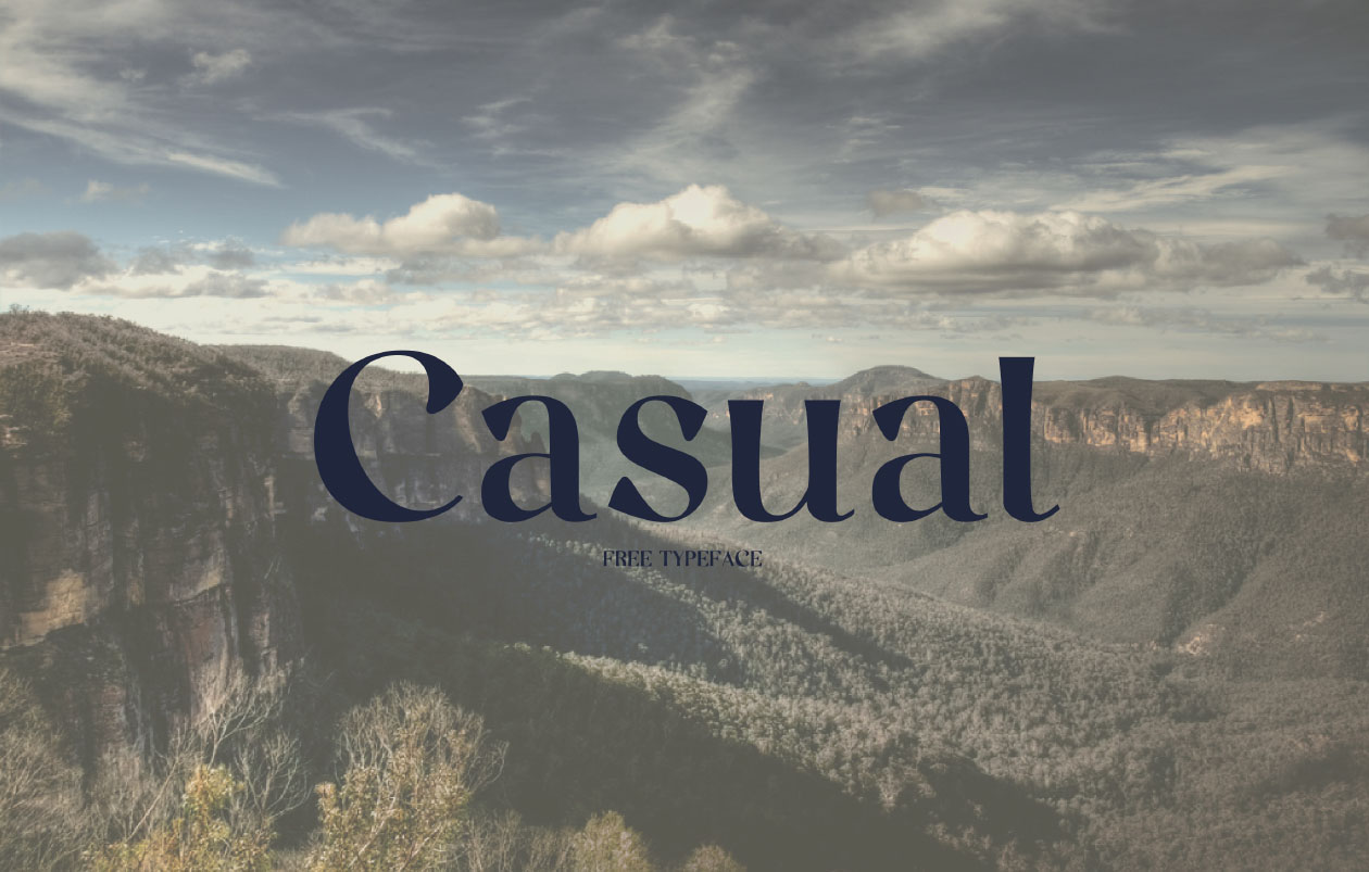 才华横溢女设计师之作-优雅英文衬线字体下载 Casual Font插图