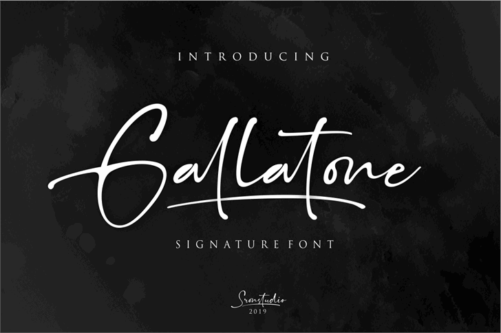 Gallatone font插图