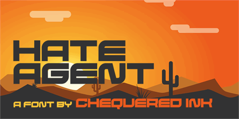 Hate Agent font素材之家精选英文字体