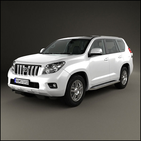 丰田越野车Toyota Land Cruiser Prado 5-door 素材之家精选3D模型