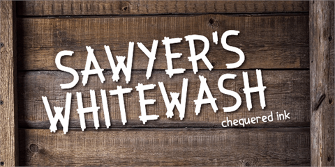 Sawyer's Whitewash font素材之家精选英文字体