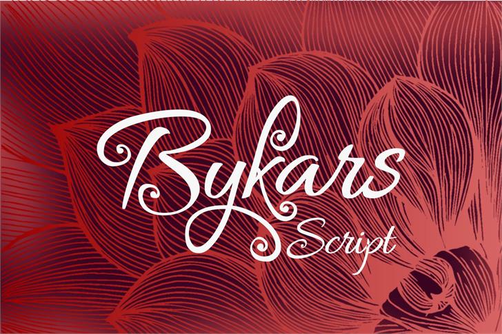 Bykars font插图