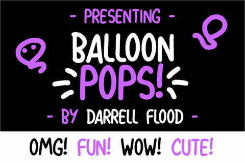 Balloon Pops font素材之家精选英文字体