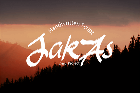 JakAs font素材之家精选英文字体