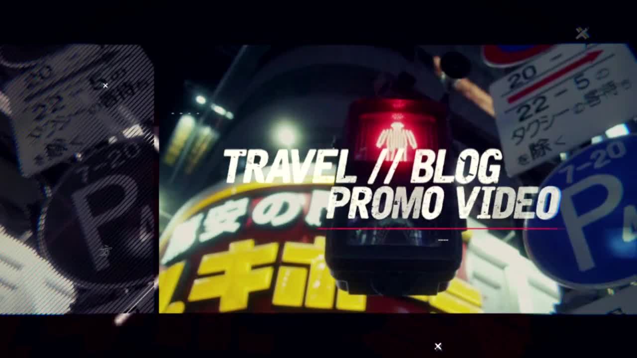 现代城市旅游宣传时尚过渡幻灯片素材库精选AE模板Modern Urban Travel Opener