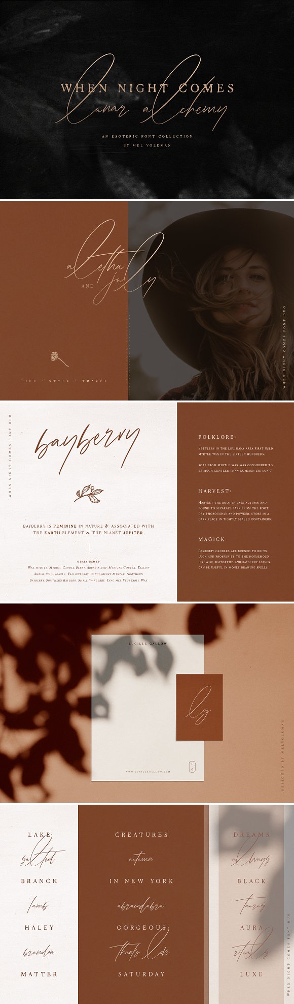 When Night Comes Font Collection素材之家精选英文字体