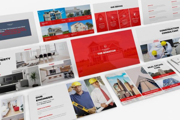 房地产中介服务PPT幻灯片模板 Real Estate Powerpoint Template