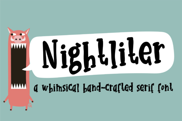 Nightliter Font素材之家精选英文字体