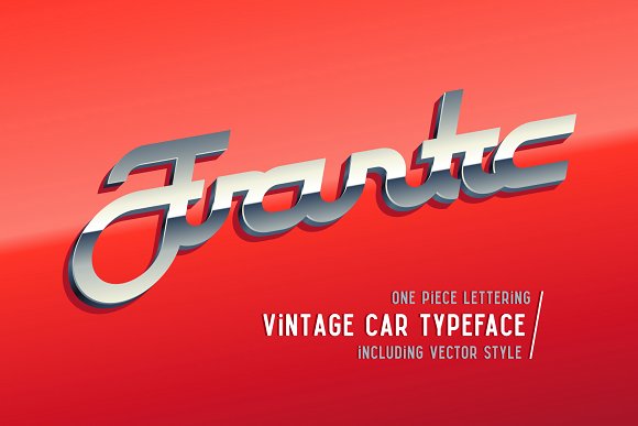 Frantic font & style素材之家精选英文字体