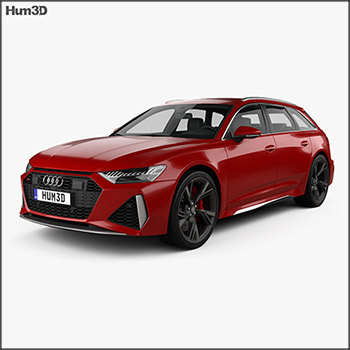 奥迪Audi RS6 avant 2019 素材之家精选3D模型