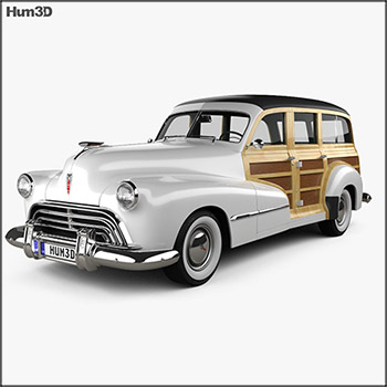 奥兹莫比尔Oldsmobile Special 66/68旅行车1947 素材之家精选3D模型
