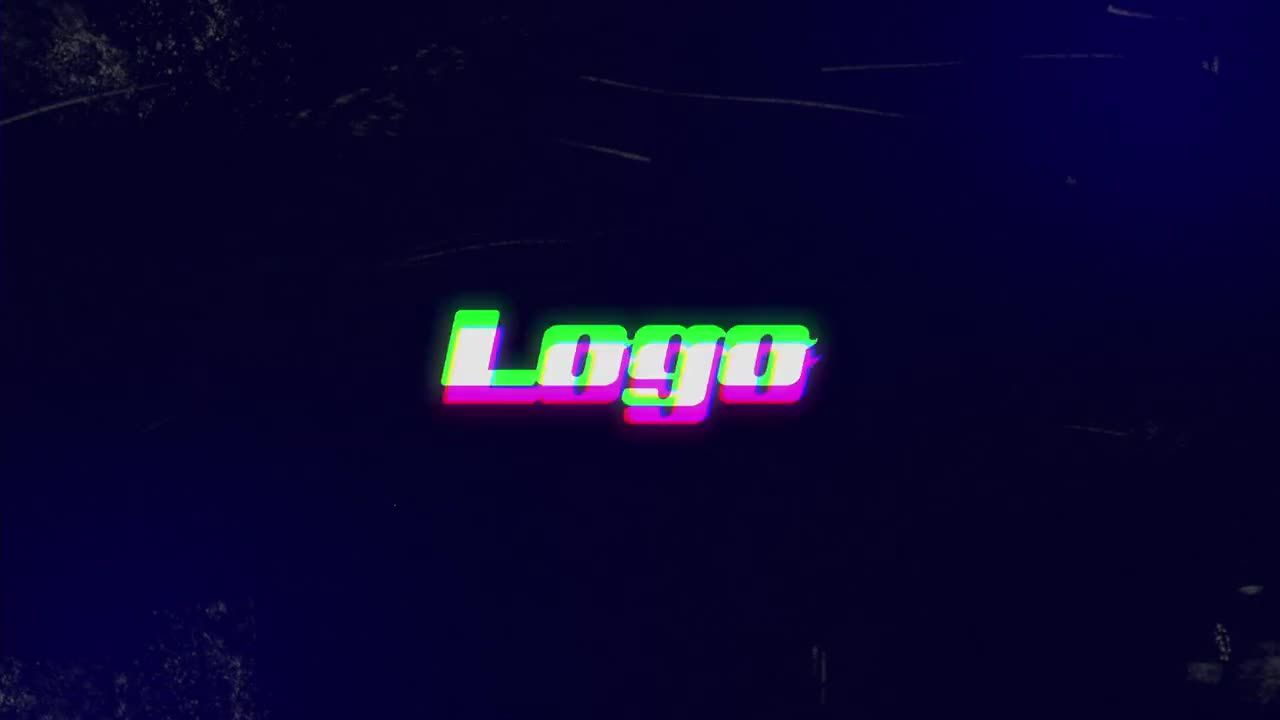 失真动画特效logo展示素材库推荐PR模板