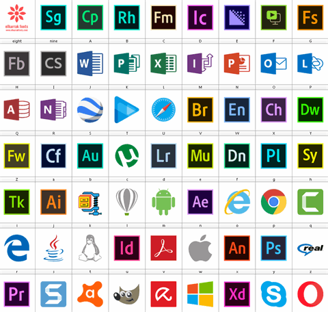 Font Logos Programs font素材之家精选英文字体