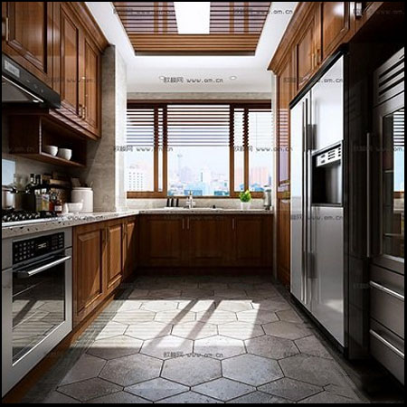 kitchen现代厨房室内场景素材之家精选3D模型