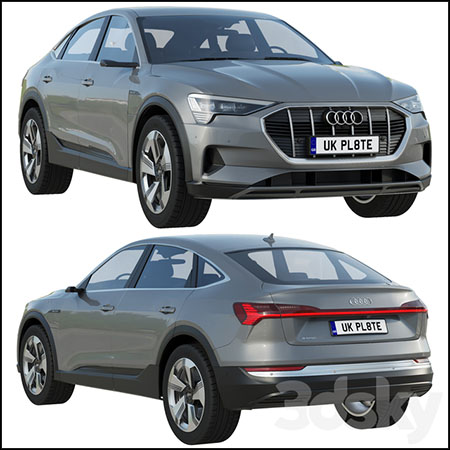 奥迪Audi e ‑ tron Sportback 汽车素材之家精选3D模型