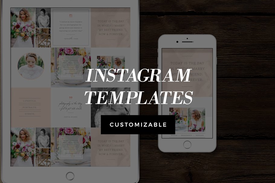 Ins社交媒体贴图素材包 Social Media Templates for Instagram插图